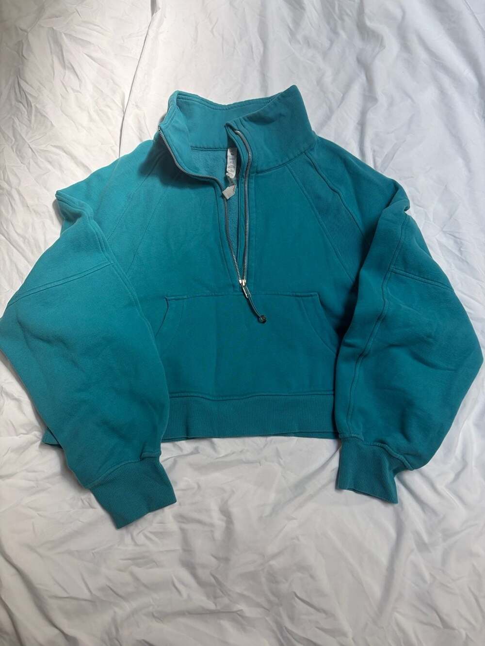 Lululemon Scuba Oversized Half-Zip Hoodie Teal M/L